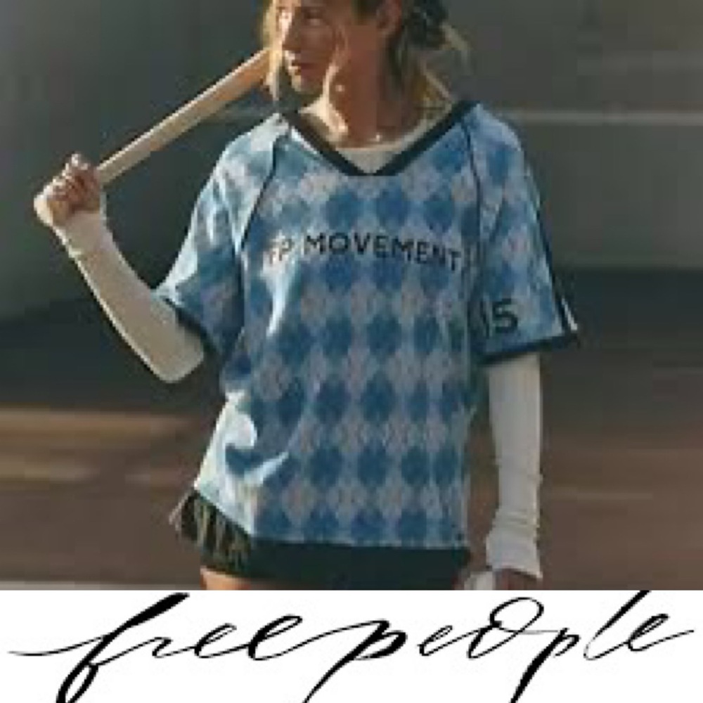 Gorgeous, Free People Baseline Printed Tee ❤️NWOT size M